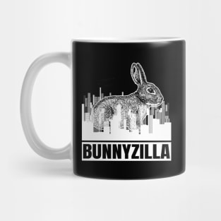 'Bunnyzilla' Hilarous Bunny Gift Mug